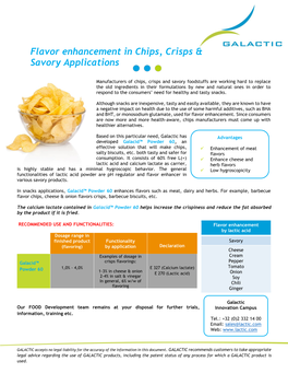 Flavor Enhancement in Chips, Crisps & Savory Applications