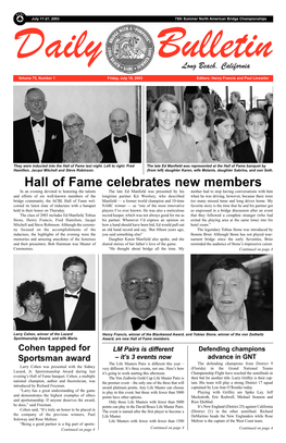 Hall of Fame Celebrates New Members