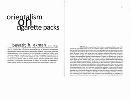 Orientalism on Cigarette Packs