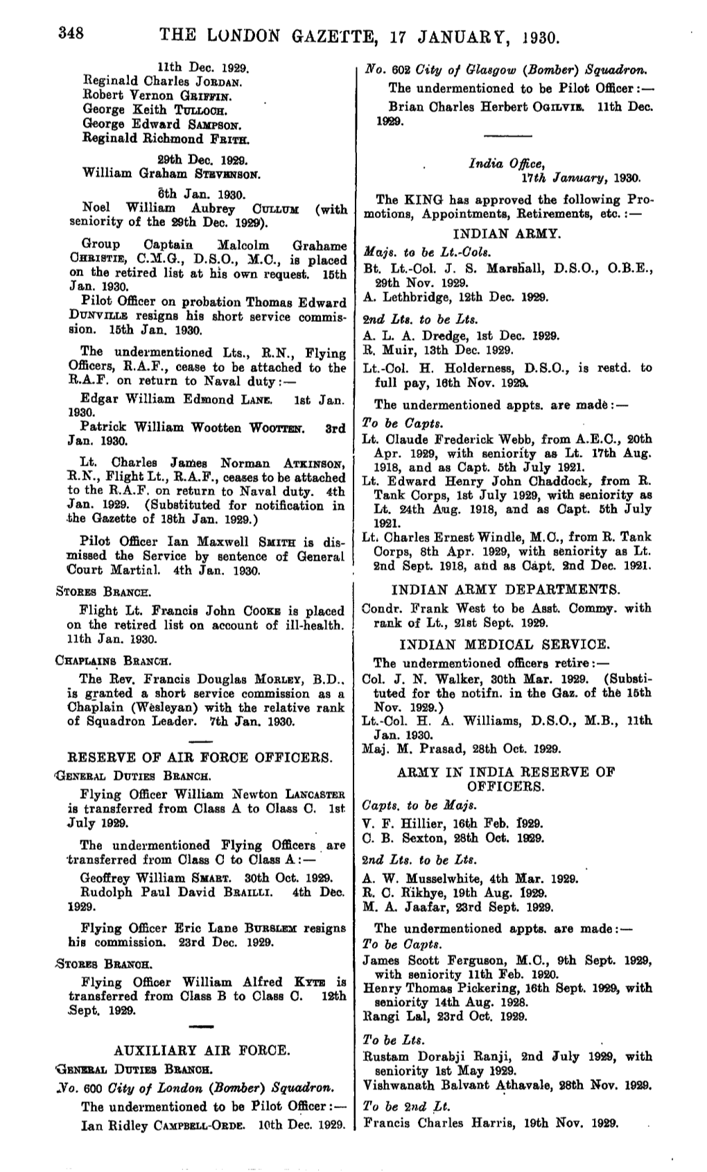 The Lojstdon Gazette, 17 January, 1930