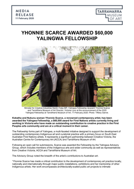 Yhonnie Scarce Awarded $60,000 Yalingwa Fellowship