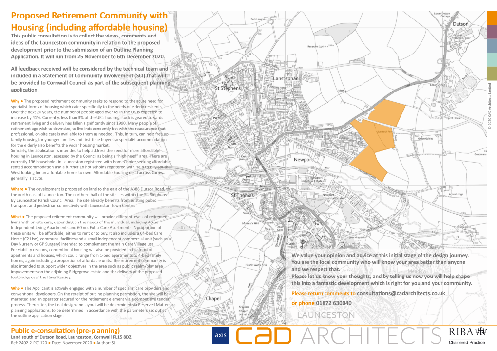 Proposed Retirement Community with Housing (Including Affordable