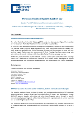 Ukrainian-Bavarian Higher Education Day