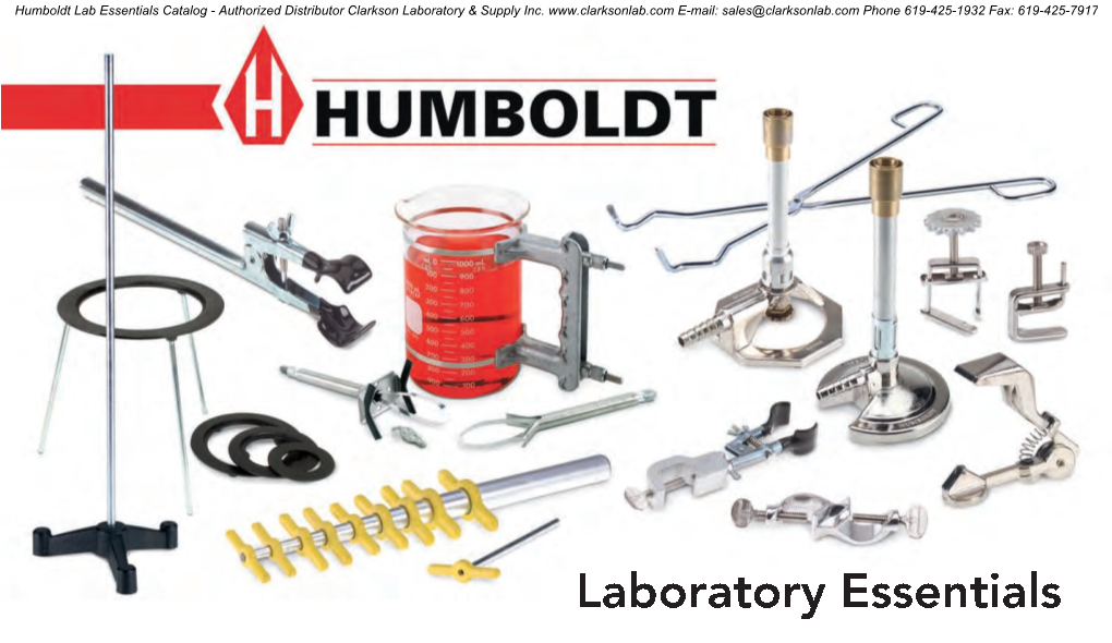 Humboldt Laboratory Essentials Catalog