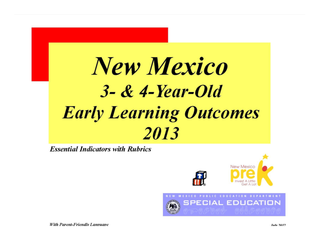 New Mexico Prek Observational Assessment