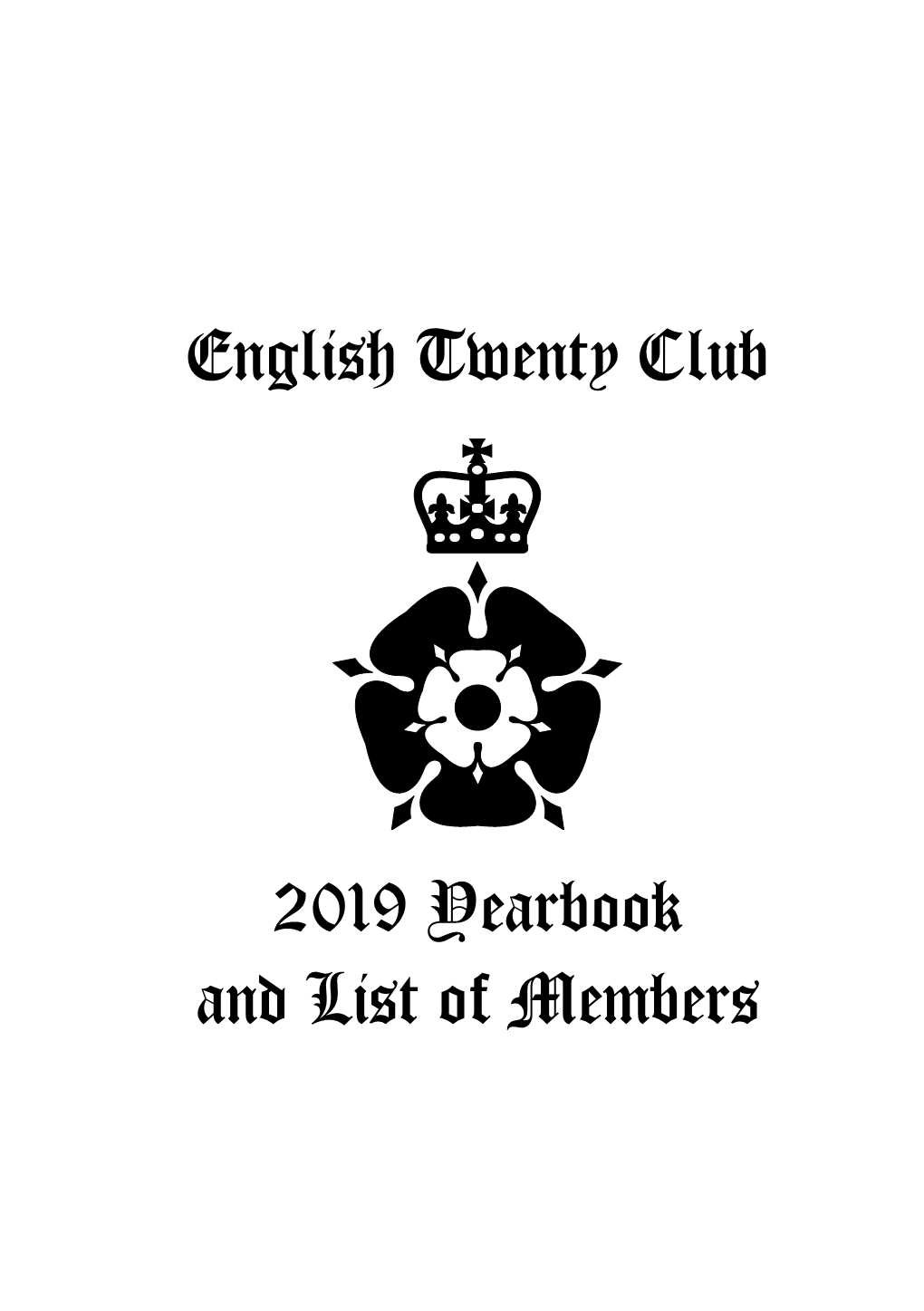 2019 Yearbook and List of Members