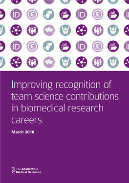 Improving Recognition of Team Science Contributions in Biomedical Research Careers
