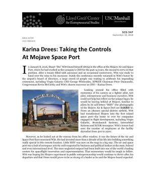 Karina Drees: Taking the Controls at Mojave Space Port