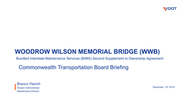 Woodrow Wilson Memorial Bridge (Wwb)