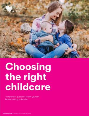Au Pair Childcare, of Course. It's More Flexible Than