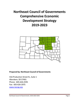 Northeast Council of Governments Comprehensive Economic Development Strategy