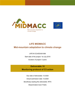 LIFE MIDMACC Mid-Mountain Adaptation to Climate Change