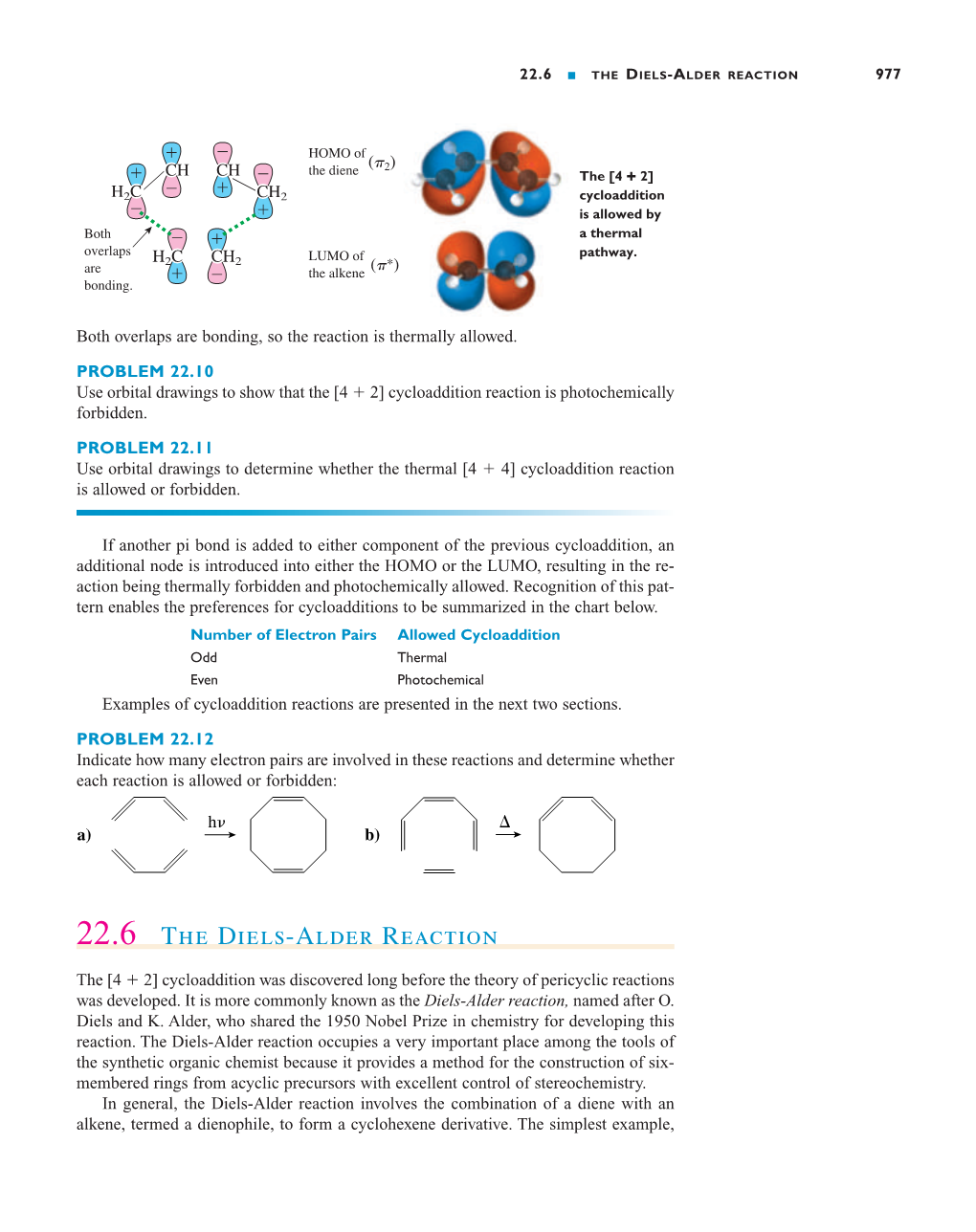 22.6 the Diels-Alder Reaction