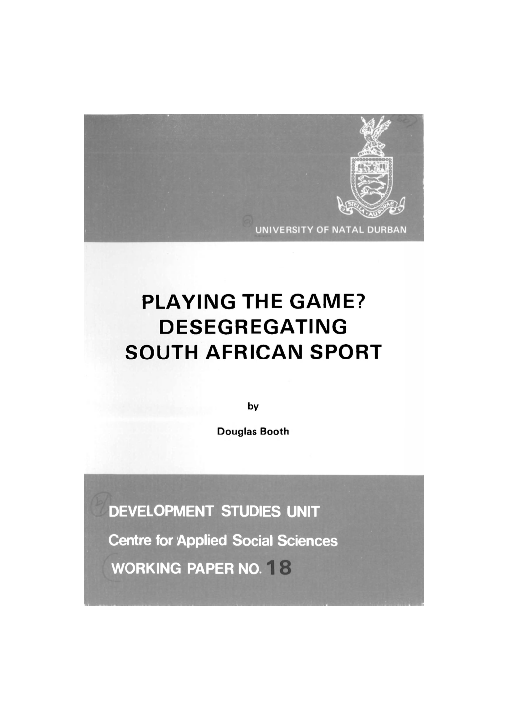 Desegregating South African Sport