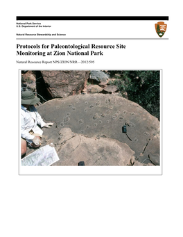 Protocols for Paleontological Resource Site Monitoring at Zion National Park