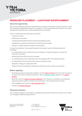 Producer Placement – Luckychap Entertainment