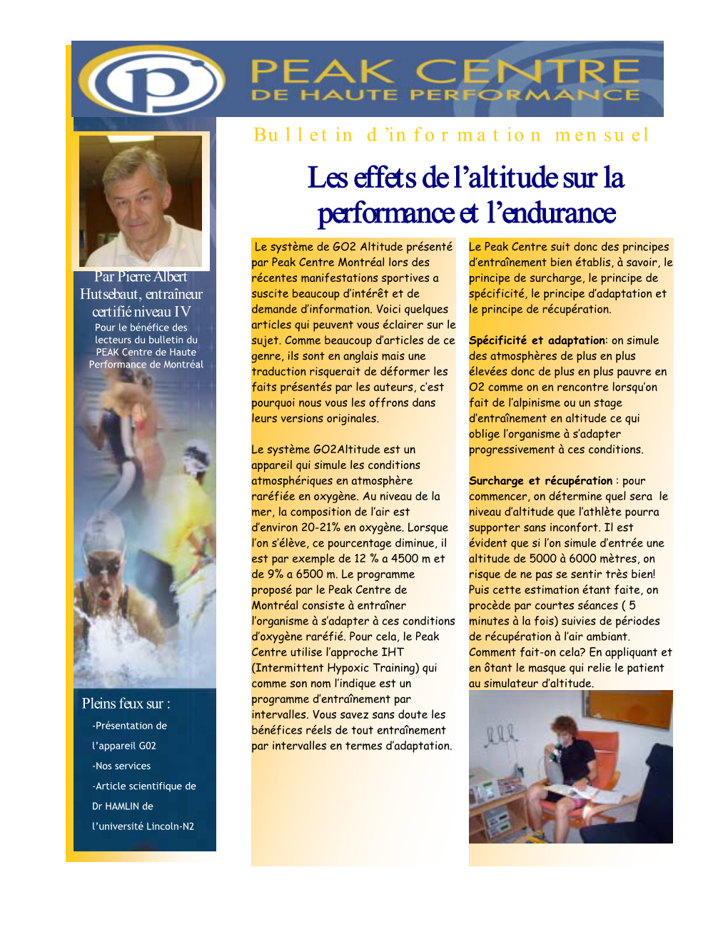 Les Effets De L'altitude Sur La Performance Et L'endurance