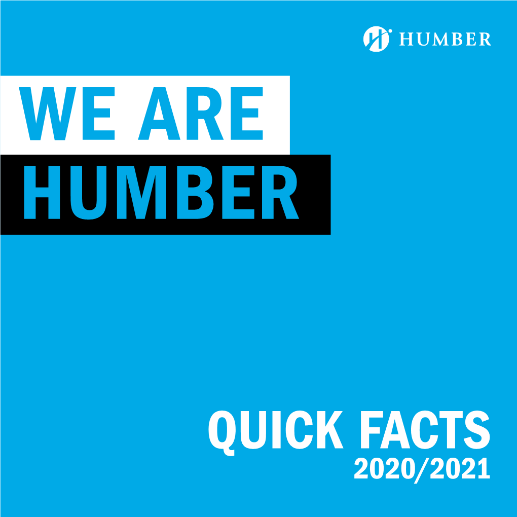 Humber Quick Facts 2020-2021