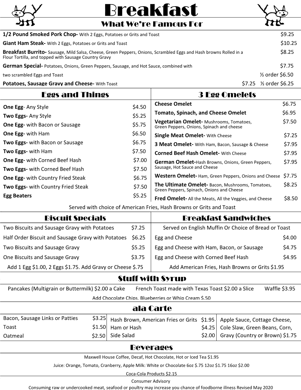 Restaurant Menu