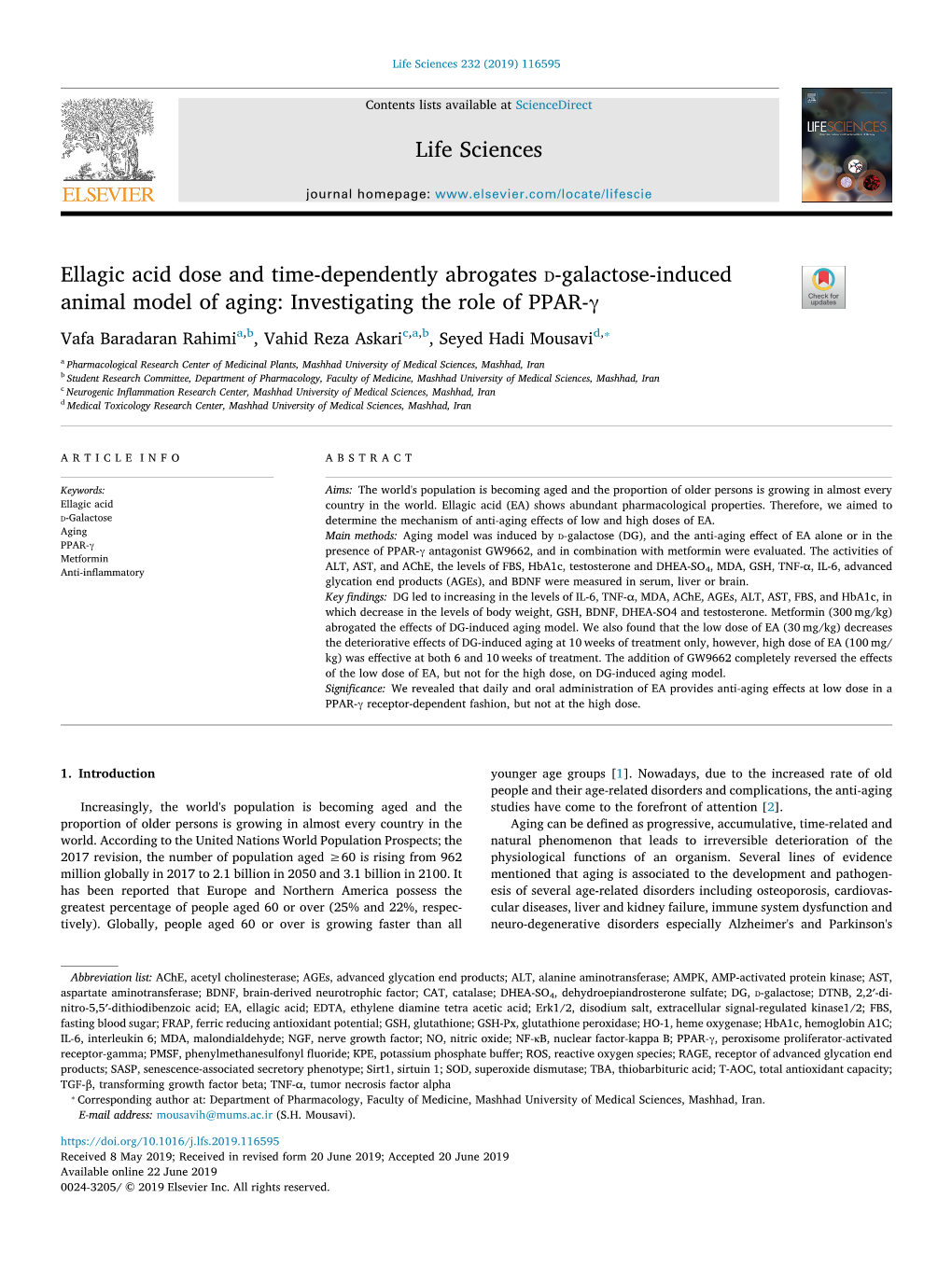 Ellagic Acid Dose and Time-Dependently Abrogates D