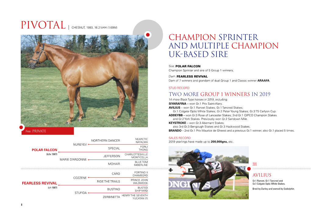 Champion Sprinter and Multiple Champion UK-BASED Sire