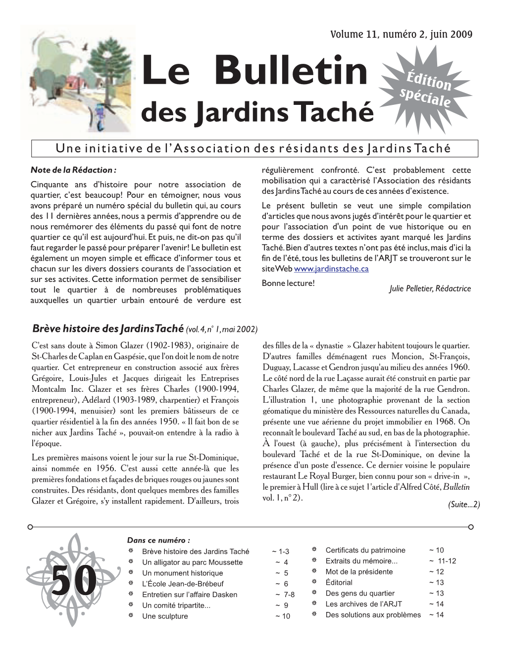 Le Bulletin Spéciale Des Jardinstaché