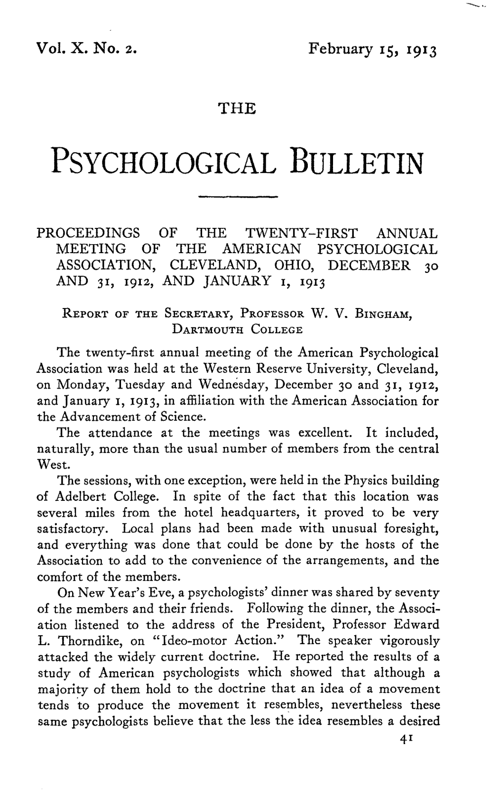 Psychological Bulletin