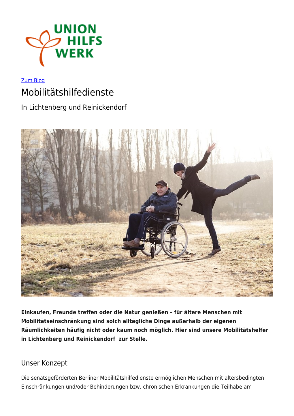 Mobilitätshilfedienste in Lichtenberg Und Reinickendorf