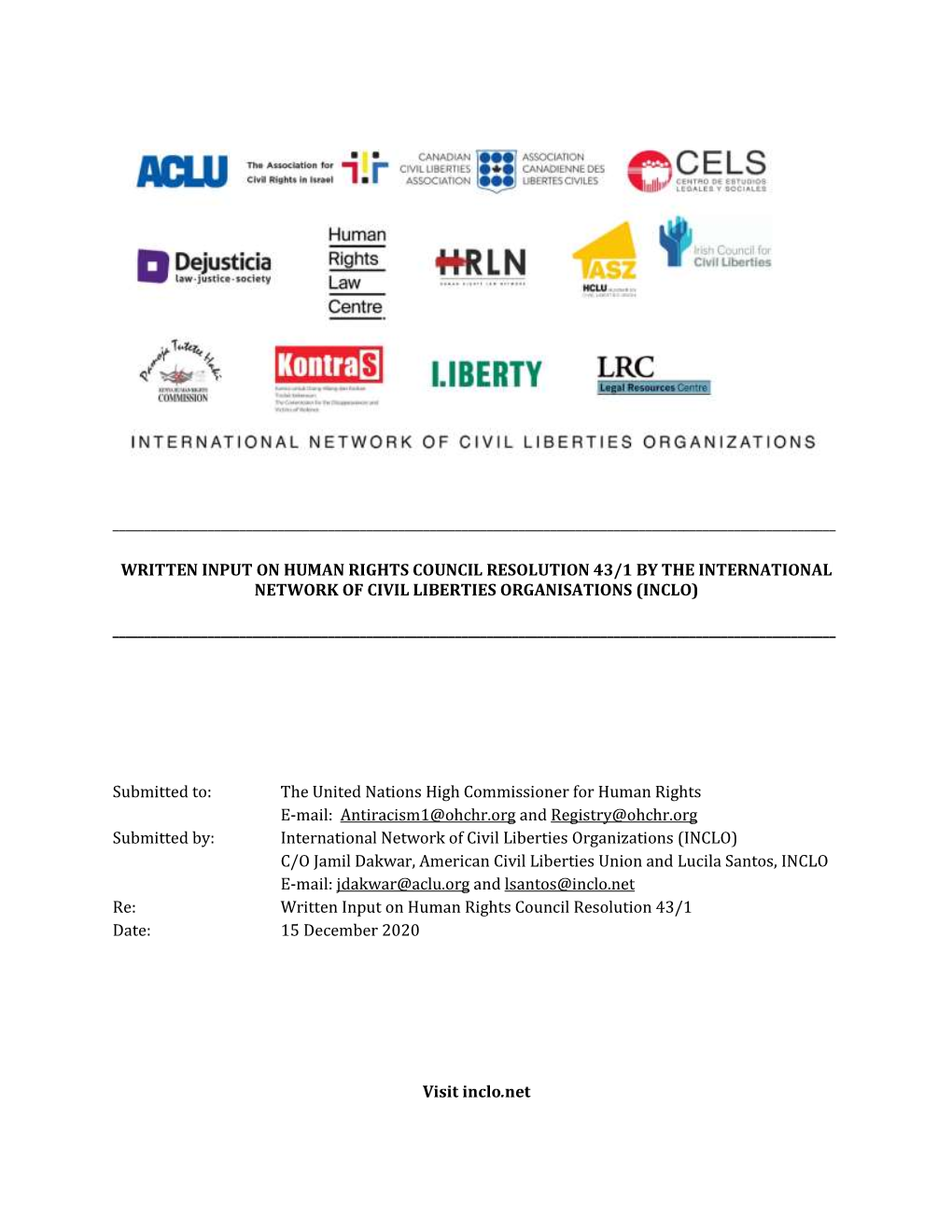 International Network of Civil Liberties Organizations