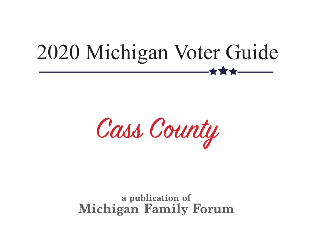 2020 Michigan Voter Guide