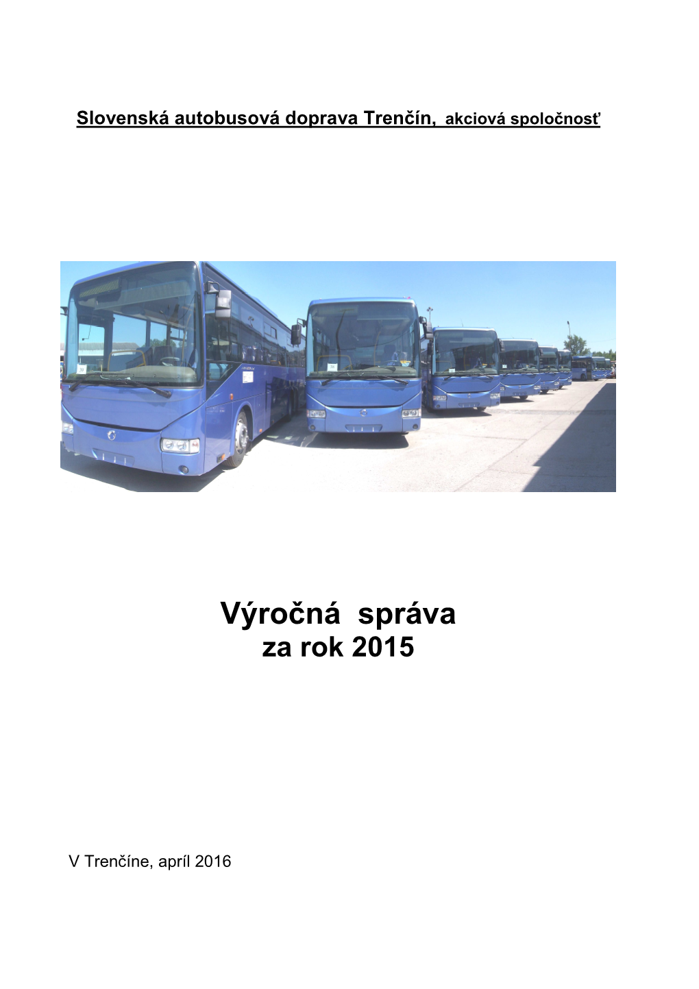 Výročná Správa 2015