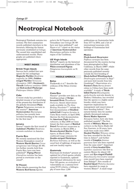 Neotropical Notebook