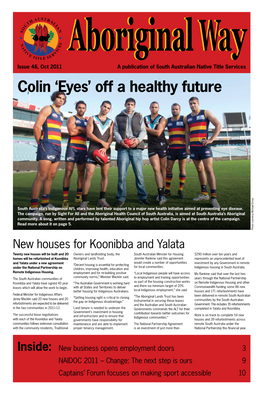 Colin 'Eyes' Off a Healthy Future
