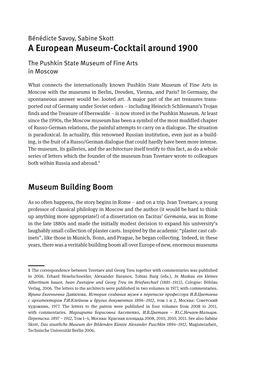The Pushkin State Museum of Fine Arts in Moscow