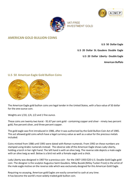 American Gold Bullion Coins