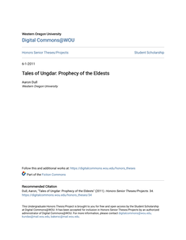 Tales of Ungdar: Prophecy of the Eldests