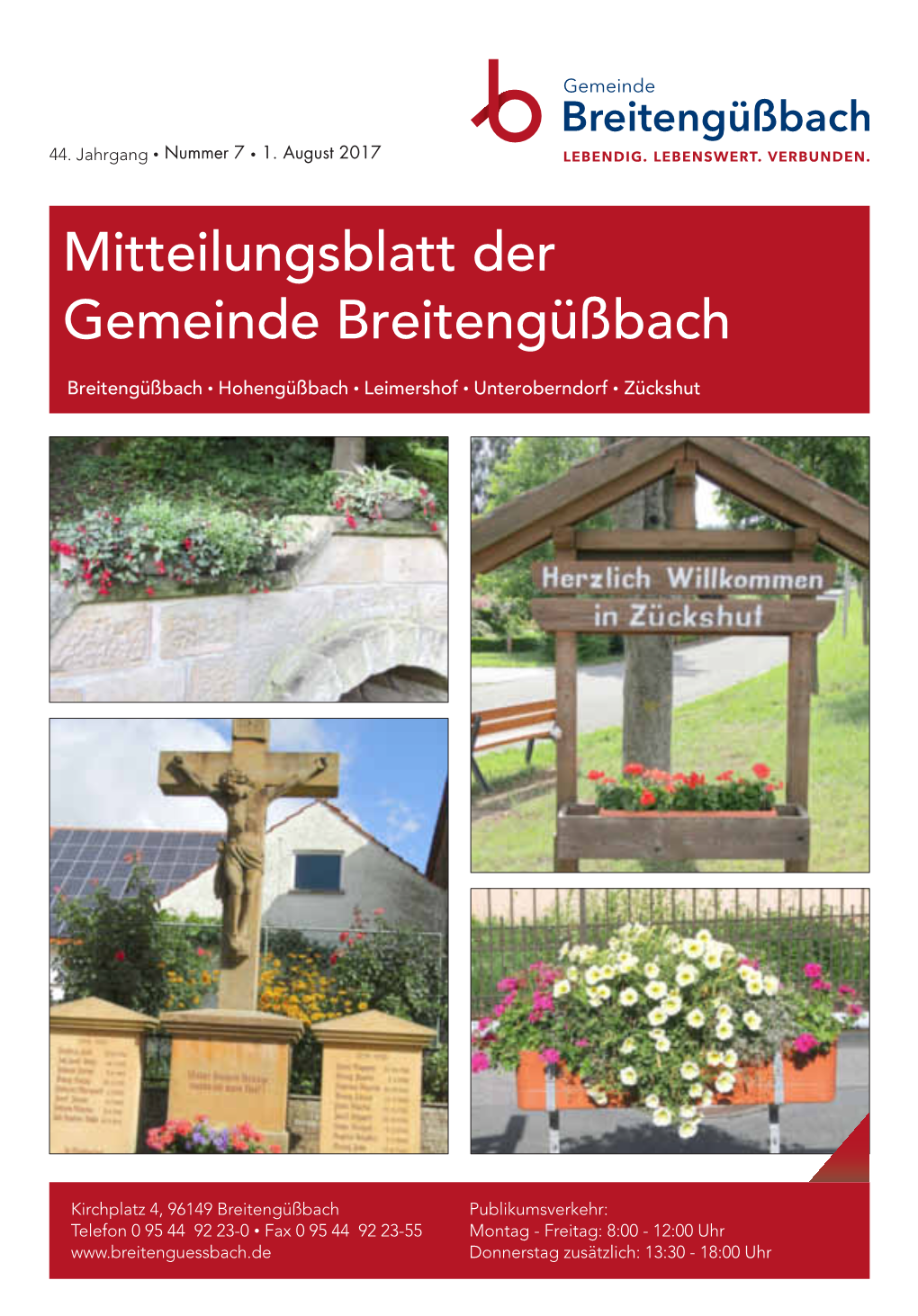 Mitteilungsblatt Der Gemeinde Breitengüßbach