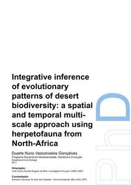 Integrative Inference of Evolutionary Patterns of Desert Biodiversity: a Spatial and Temporal Multi-Scale Approach Using Herpetofauna from North-Africa