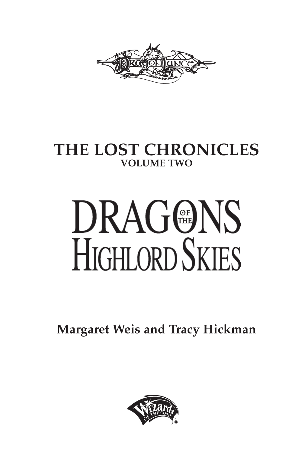 THE LOST CHRONICLES Volume Two