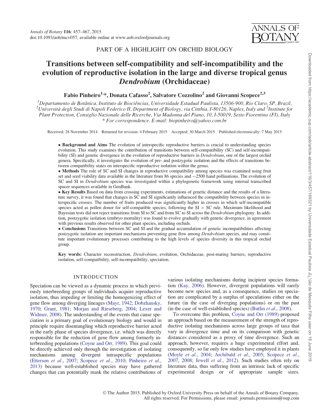 Transitions Between Self-Compatibility and Self-Incompatibility And