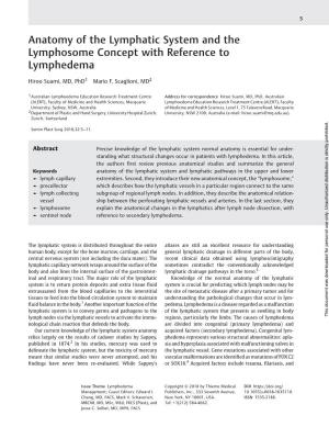 Anatomy of the Lymphatic System and the Lymphosome Concept with Reference to Lymphedema