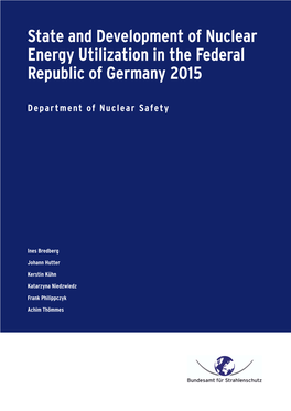 Nuclear Energy Utilization in the Federal Republic of Germany 2015