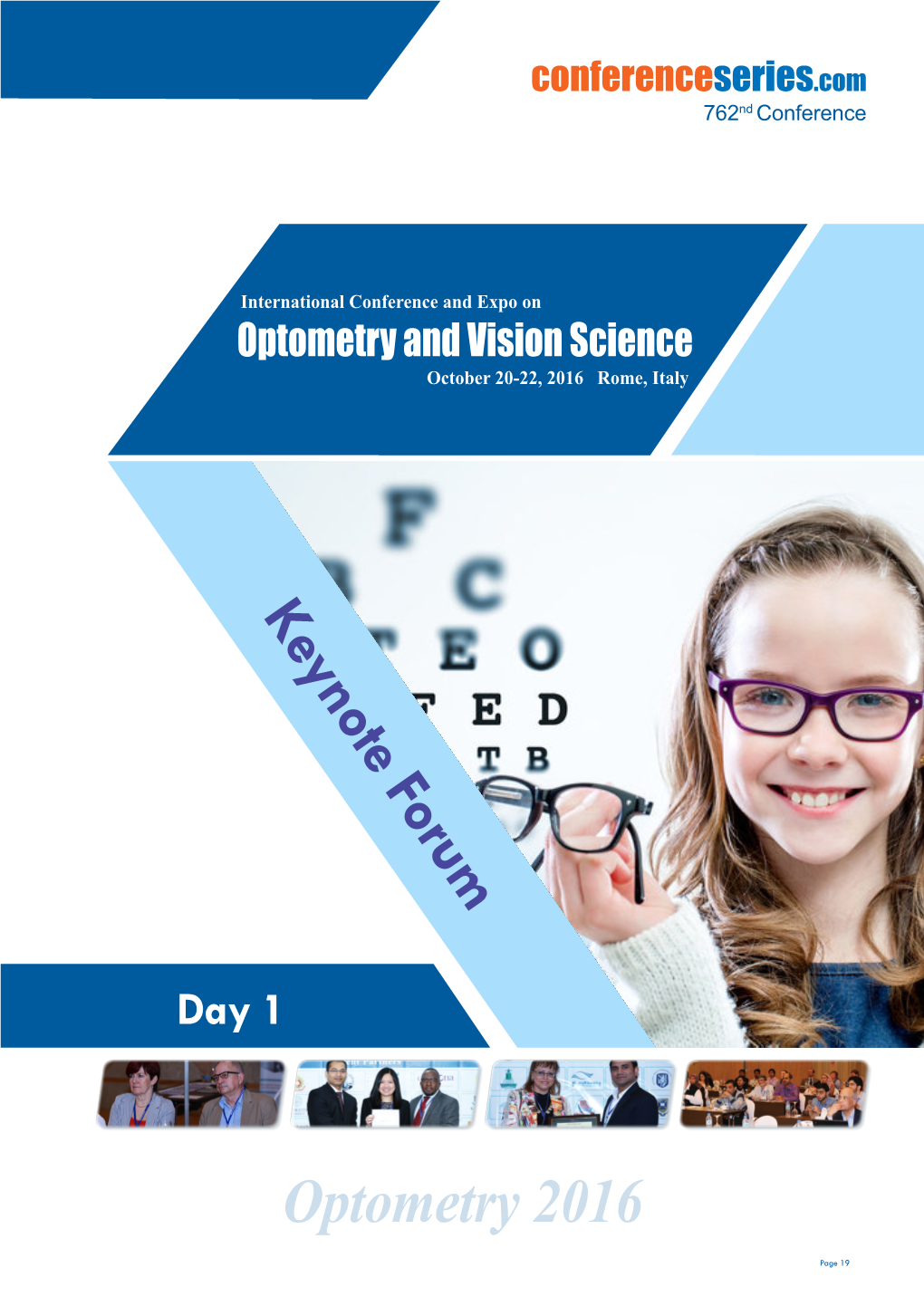 Optometry 2016 Keynote Forum