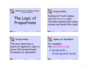 Propositional Logic (PDF)