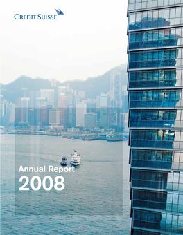 Credit Suisse Group Annual Report 2008