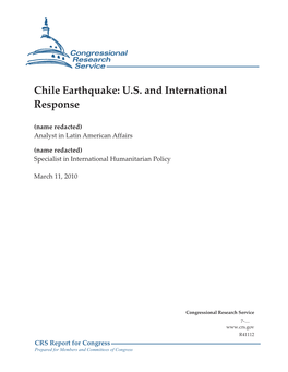 Chile Earthquake: U.S