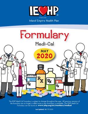 Medi-Cal Formulary May 2020