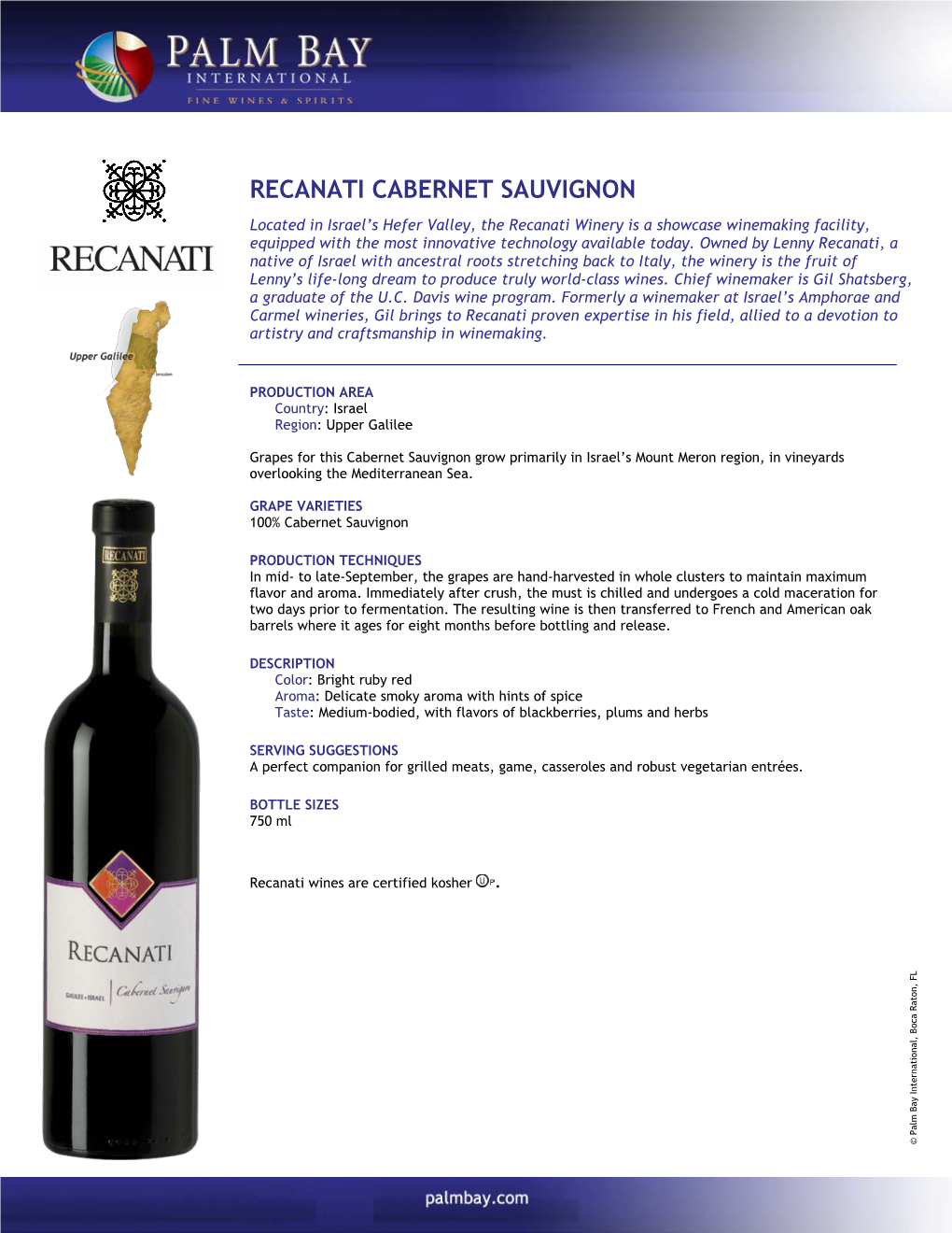 Recanati Cabernet Sauvignon