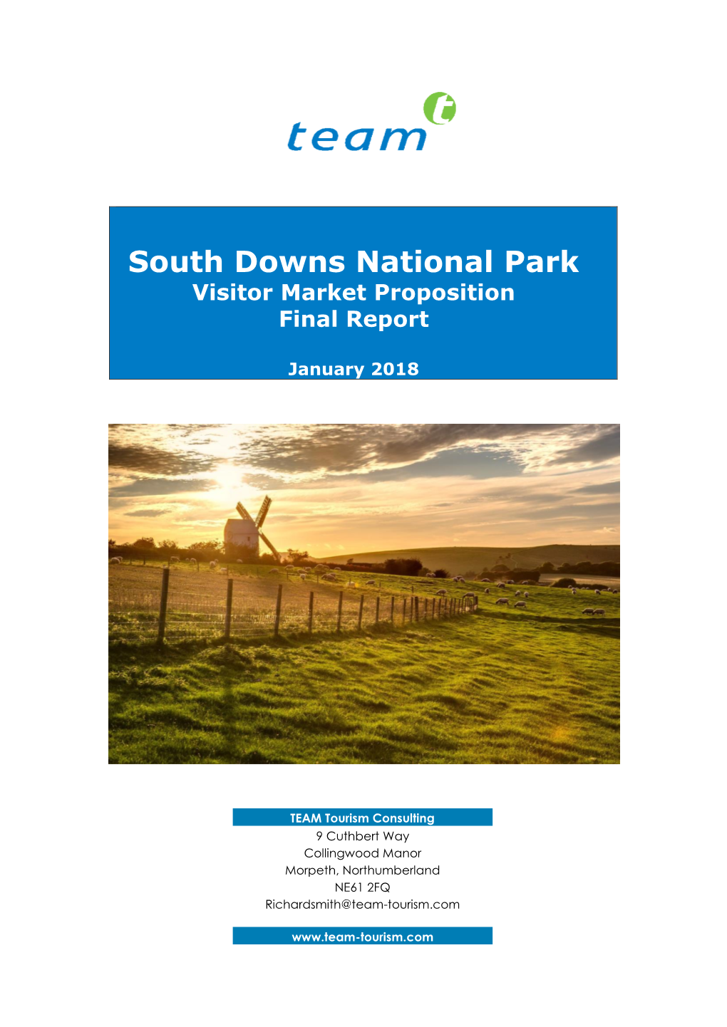 South Downs National Park Visitor Market Proposition Final Report