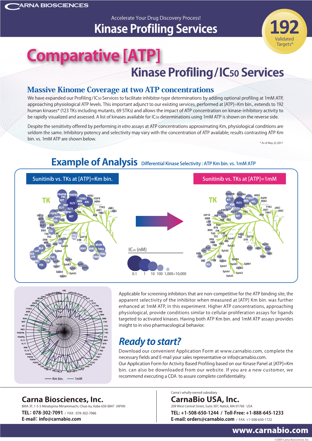 Kinase Prof Iling Services Kinase Profiling / IC50 Services